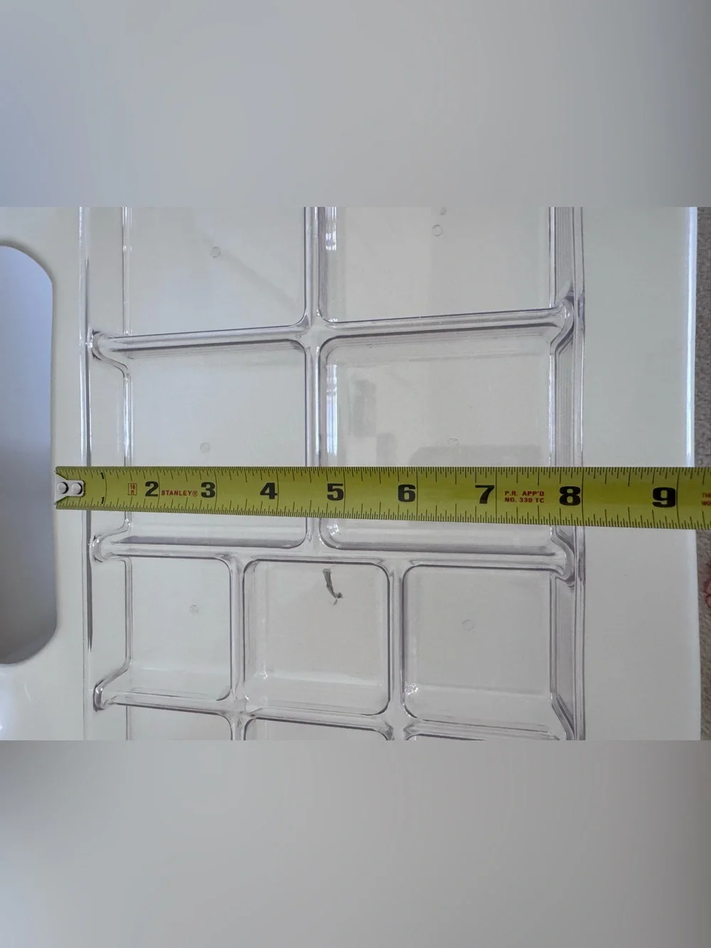 Clear Acrylic Drawer Organizer Tray 15 Compartment Makeup Jewelry Craft Storage